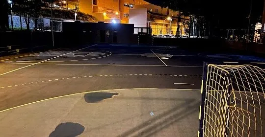 Cancha baloncesto y fútbol callejero en Santa Cruz de Tenerife