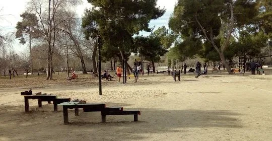 Zona pública de ejercicios en Madrid